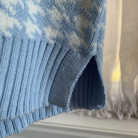 Blue and White Chevron Sweater Vest - Picture 4 of 4